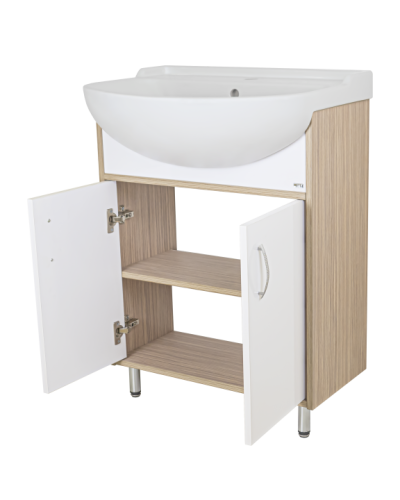 Делла - 60 тумба напольная прямая (ЛДСП/белый)