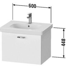 Тумба графит матовый 60 см Duravit XBase XB607004949