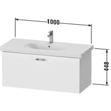 Тумба каштан 100 см Duravit XBase XB607205353