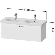 Тумба каштан 115 см Duravit XBase XB607305353