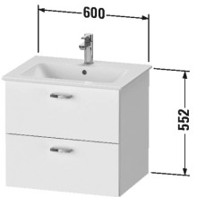 Тумба каштан 60 см Duravit XBase XB612005353