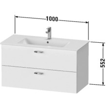 Тумба графит матовый 100 см Duravit XBase XB612204949