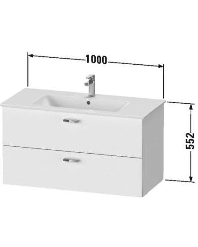 Тумба каштан 100 см Duravit XBase XB612205353