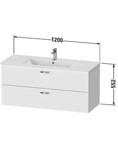 Тумба каштан 120 см Duravit XBase XB612305353