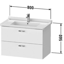 Тумба графит матовый 80 см Duravit XBase XB618604949