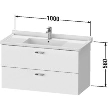 Тумба каштан 100 см Duravit XBase XB618705353