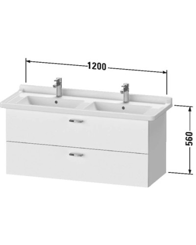 Тумба каштан 120 см Duravit XBase XB618805353