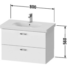 Тумба дуб 80 см Duravit XBase XB619003030