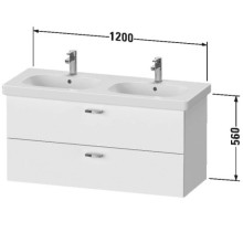 Тумба каштан 120 см Duravit XBase XB619405353