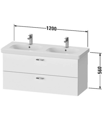 Тумба каштан 120 см Duravit XBase XB619405353