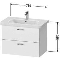 Тумба дуб 73 см Duravit XBase XB619603030