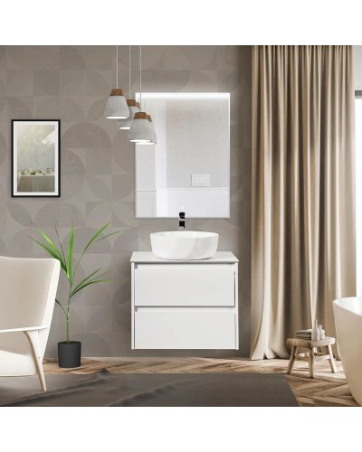 Тумба Bianco Opaco 60 см BelBagno Kraft KRAFT-600-2C-SO-BO