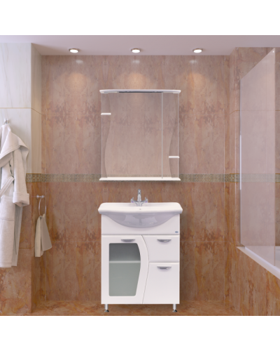 Дрея - 65 Тумба с 1-им ящ. (стекло)