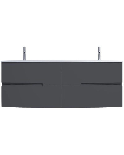 Тумба серый антрацит глянец 140 см Jacob Delafon Nona EB1891RU-442