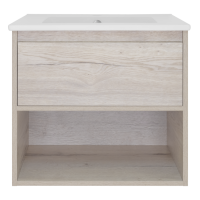 Дунай - 60 Тумба подвесная с 1 ящиком и нишей (цвет Дуб белый)