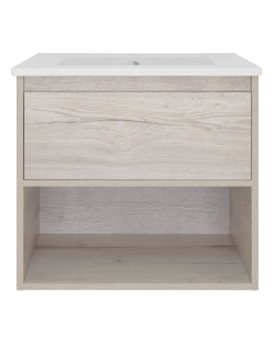 Дунай - 60 Тумба подвесная с 1 ящиком и нишей (цвет Дуб белый)