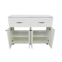 Дуэт - 120 Тумба белая матовая с 2 ящ.