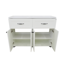 Дуэт - 120 Тумба белая матовая с 2 ящ.