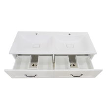 Дуэт - 120 Тумба белая матовая с 2 ящ.