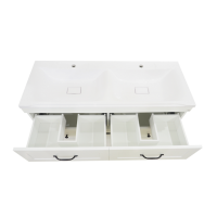 Дуэт - 120 Тумба белая матовая с 6 ящ. / Б/К