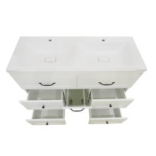 Дуэт - 120 Тумба белая матовая с 6 ящ. / Б/К