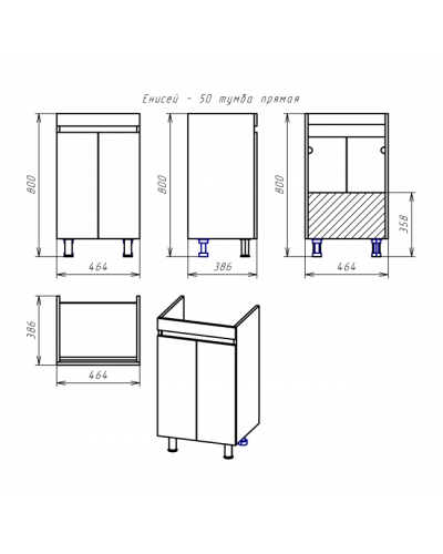 Енисей - 50 тумба прямая (пленка)