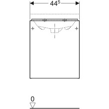 Тумба белый глянец 44,5 см Geberit Acanto 500.608.01.2
