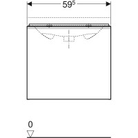 Тумба песочный глянец/песочный матовый 59,5 см Geberit Acanto 500.609.JL.2