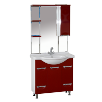 Жасмин - 86 Тумба 2 ящ. (корзина) красная эмаль