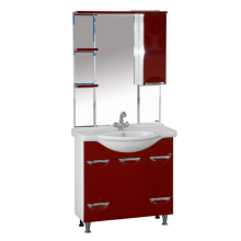 Жасмин - 86 Тумба 2 ящ. (корзина) красная эмаль