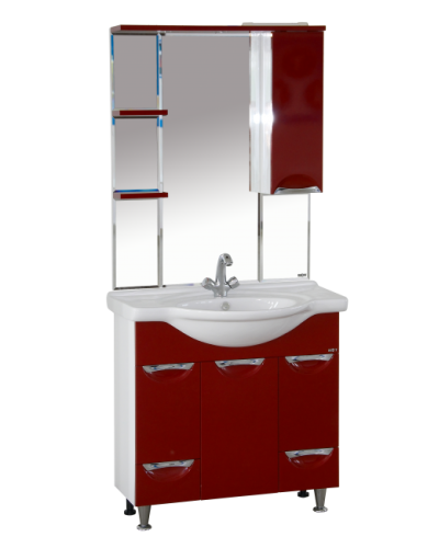 Жасмин - 86 Тумба 2 ящ. (корзина) красная эмаль