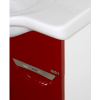 Жасмин - 86 Тумба 2 ящ. (корзина) красная эмаль