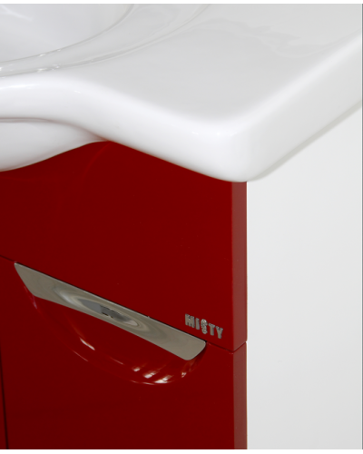 Жасмин - 86 Тумба 2 ящ. (корзина) красная эмаль