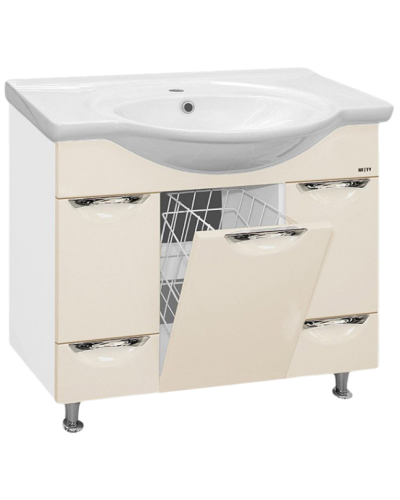 Жасмин - 86 Тумба 2 ящ.(корзина)  БЕЖ. эмаль