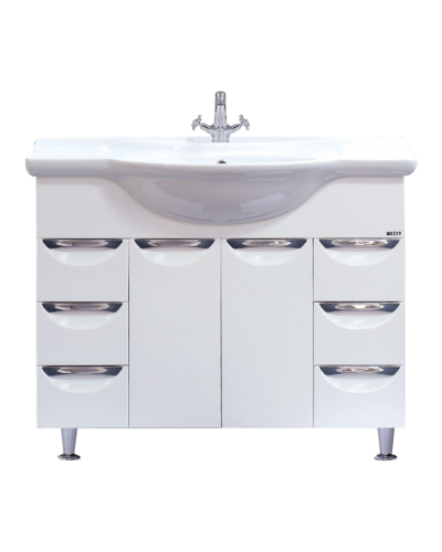 Жасмин -105 Тумба 6 ящ. белая эмаль