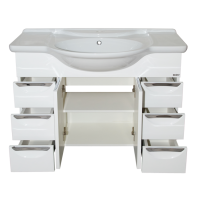 Жасмин -105 Тумба 6 ящ. белая эмаль