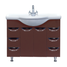 Жасмин -105 Тумба 6 ящ. коричневая эмаль