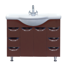 Жасмин -105 Тумба 6 ящ. коричневая эмаль