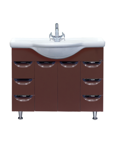 Жасмин -105 Тумба 6 ящ. коричневая эмаль
