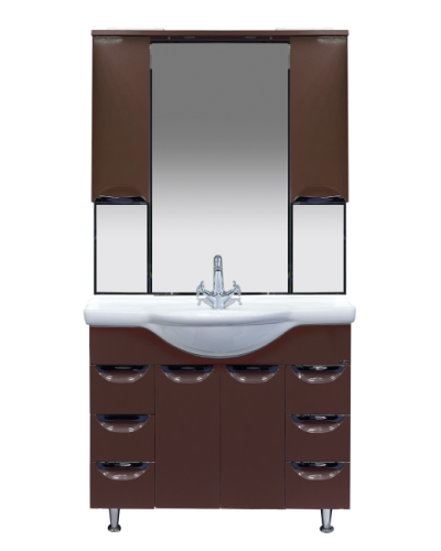 Жасмин -105 Тумба 6 ящ. коричневая эмаль