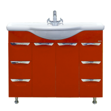 Жасмин -105 Тумба 6 ящ. красная эмаль