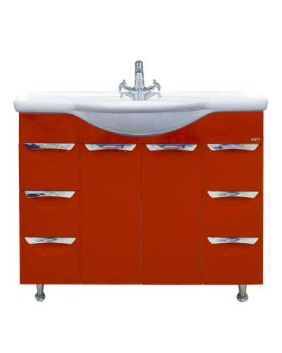 Жасмин -105 Тумба 6 ящ. красная эмаль