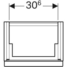 Тумба платина глянец 37 см Geberit iCon 840039000