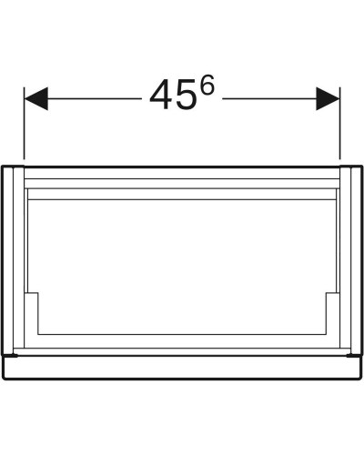 Тумба платина глянец 52 см Geberit iCon 840054000
