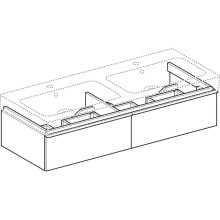 Тумба белый глянец 119 см Geberit iCon 840220000