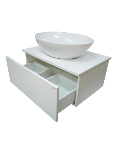 Ива - 60 Тумба подвесная белая пленка 1 ящ. О