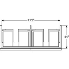 Тумба платина глянец 119 см Geberit iCon 840222000