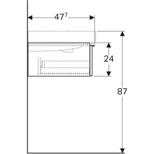 Тумба натуральный дуб 119 см Geberit iCon 841222000