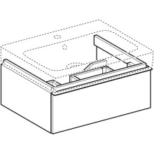 Тумба белый глянец 59,5 см Geberit iCon 840260000