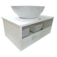 Ива - 60 Тумба подвесная белая пленка 1 ящ. О